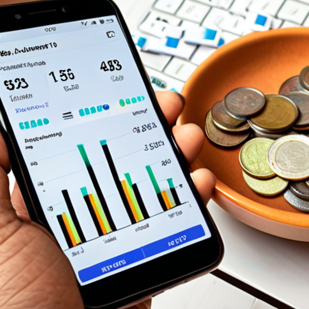 **

*   **Prompt:** A person happily using a budgeting app on their smartphone. In the background, visualize a growing stack of Thai Baht coins and a chart showing consistent financial goal progress. The overall tone is positive, emphasizing financial control and achievement. Think bright, inviting colors and a user-friendly interface on the phone screen. Add elements relating to Thai culture, ex: Thai food expenses or local transportation options.

**