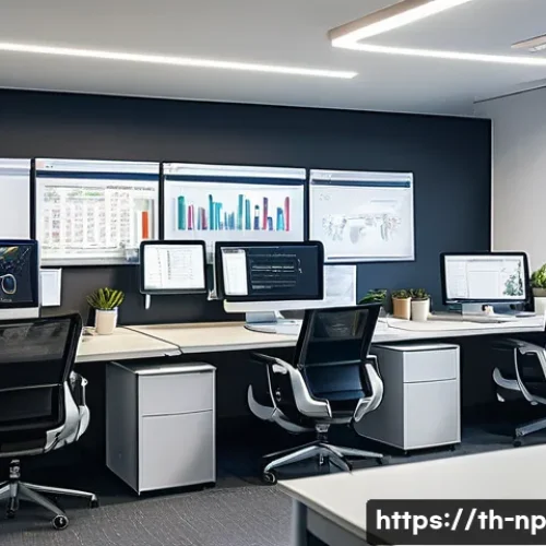 Home 33 편집 및 개선 프로세스의 비용 분석 - A professional office workspace scene showing a diverse team of content editors collaborating effici...